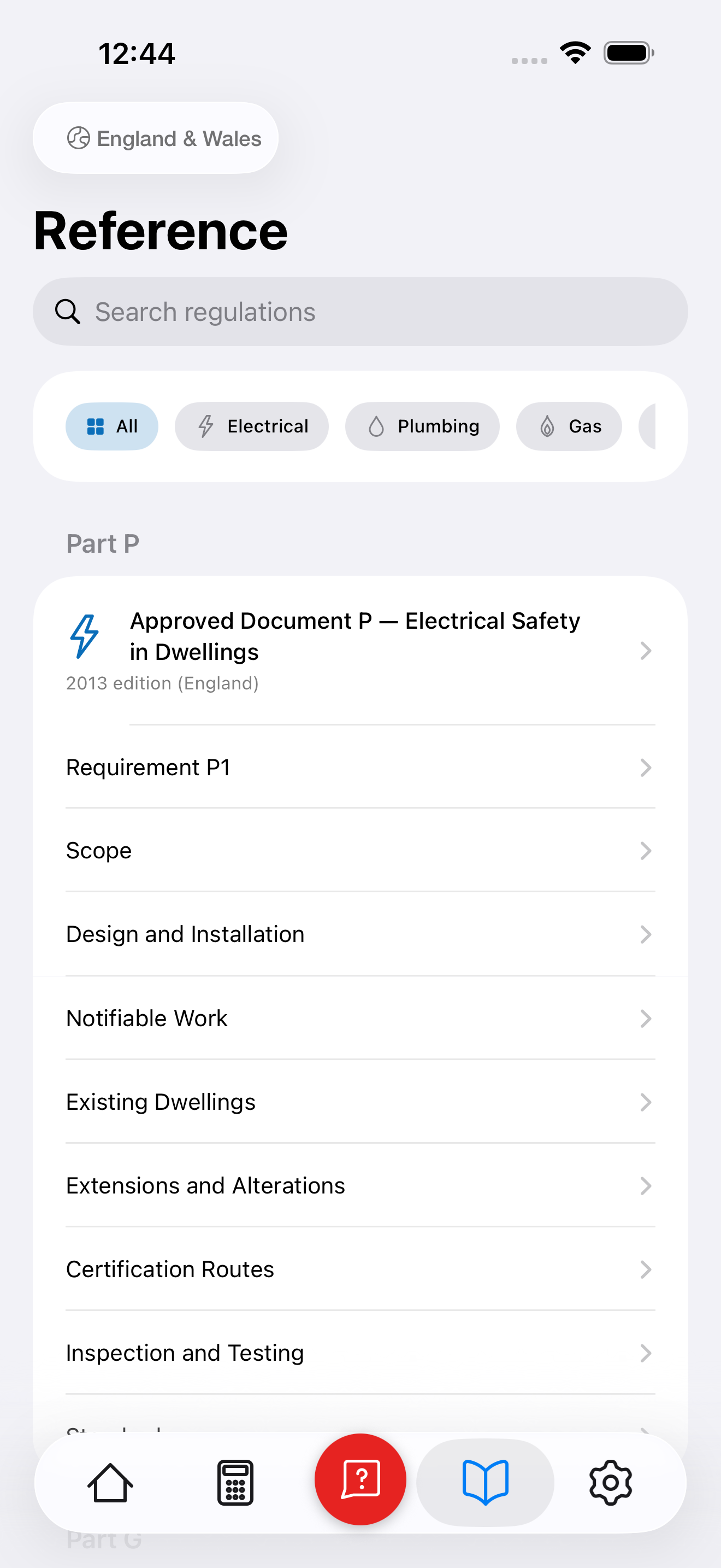 All Approved Documents listed with trade filter chips
